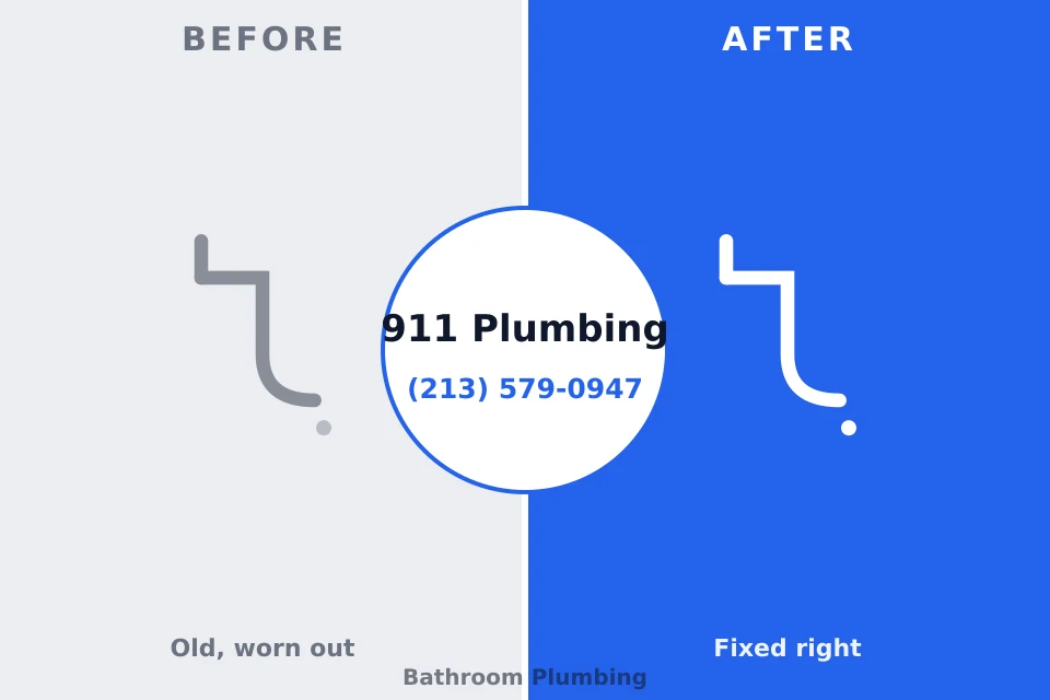 Before and after: plumbing repair Rawls Springs, MS